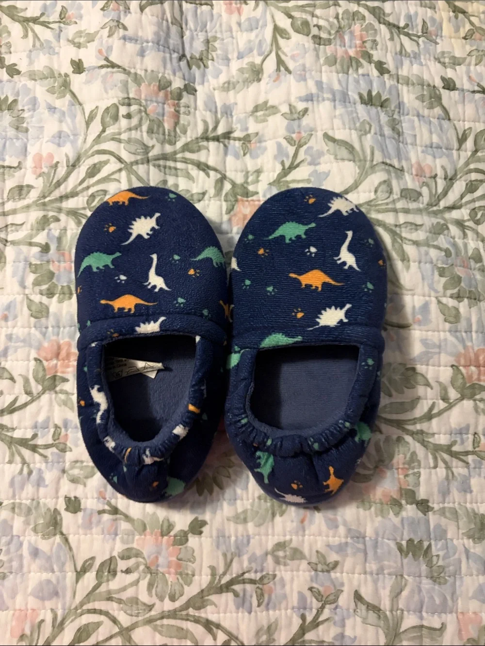 Unbranded Kids Navy Dinosaur Slip-On Shoes